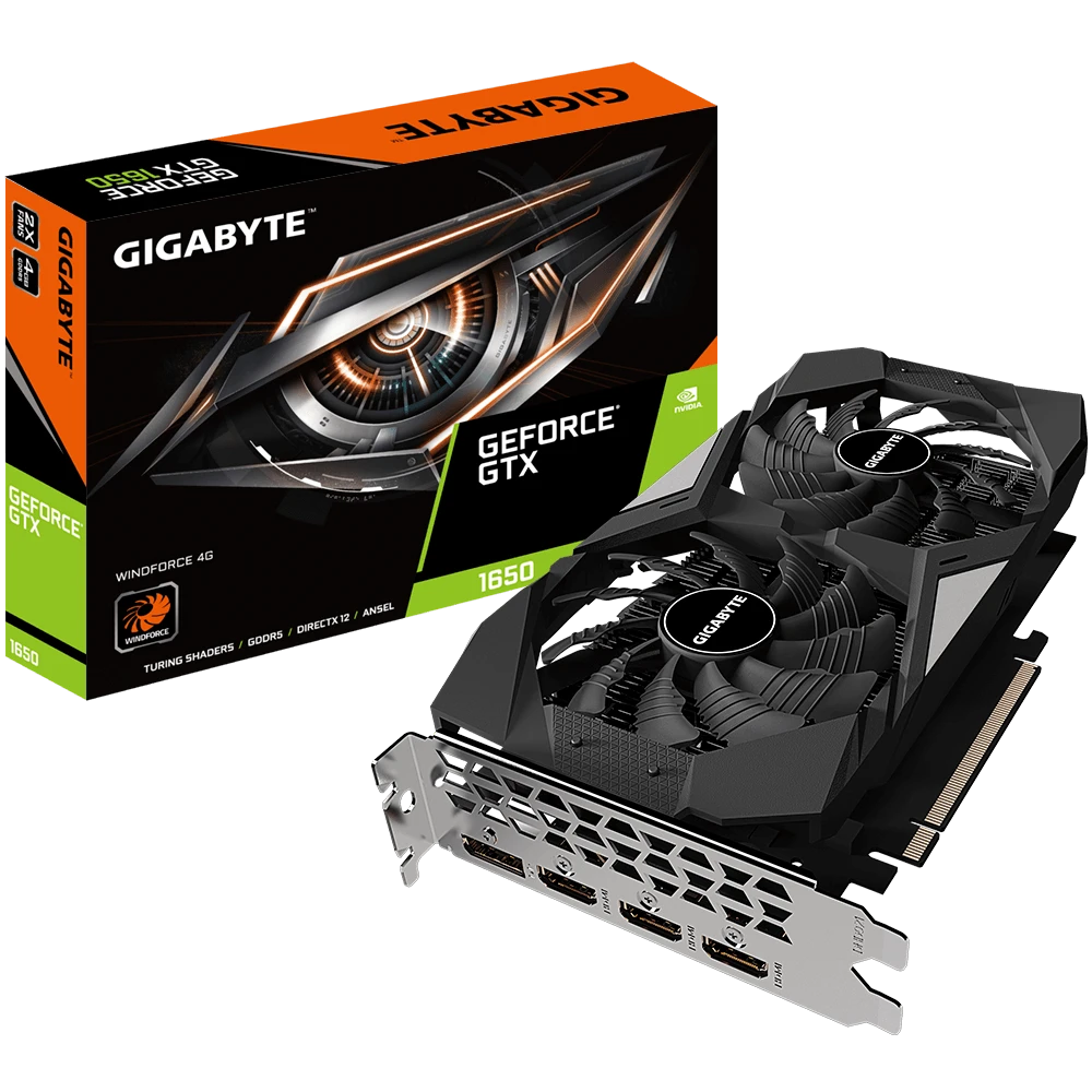 Gigabyte GeForce® GTX 1650 WINDFORCE 4G